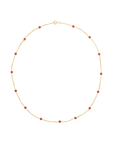 SHYLA Halskette VENUS-NECKLACE Rot 925/1000 Silber, Vergoldet 916/1000