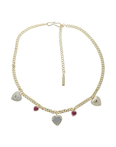 LUV AJ Collana Oro Ottone, Zirconia cubica