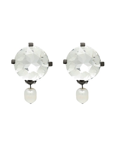 N°21 Earrings Black 60% Brass, 40% Glass