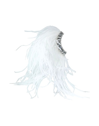 AREA Ear cuff or single earring White Metal, Feather
