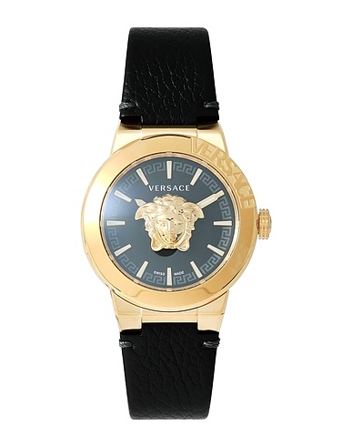 VERSACE Wrist watch MEDUSA INF.XL GENT(WC-7E)
 Black Stainless Steel, Leather