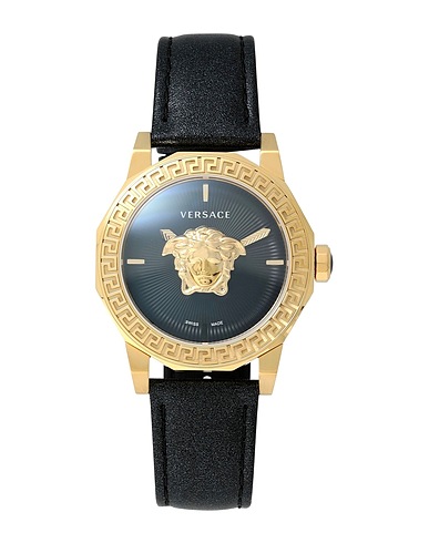 VERSACE Wrist watch MEDUSA LADY NEW GEN.(WC-7
 Black Stainless Steel, Leather