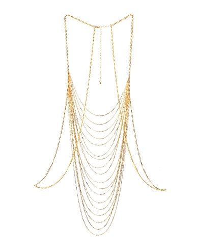 8 by YOOX Body Jewel CHAINS BODY JEWEL TOP
 Gold 90% Iron, 10% Zinc alloy