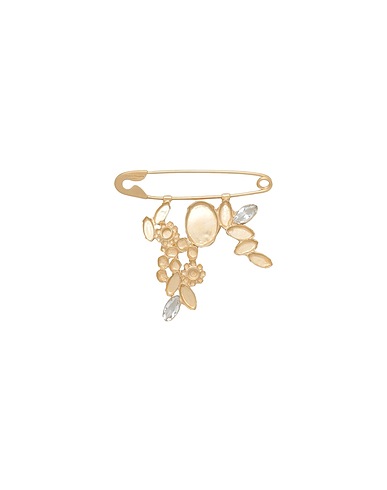 MAISON MARGIELA Brooch Gold 100% Brass, Glass