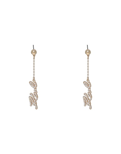 KARL LAGERFELD Earrings Gold 90% Brass, 10% Glass