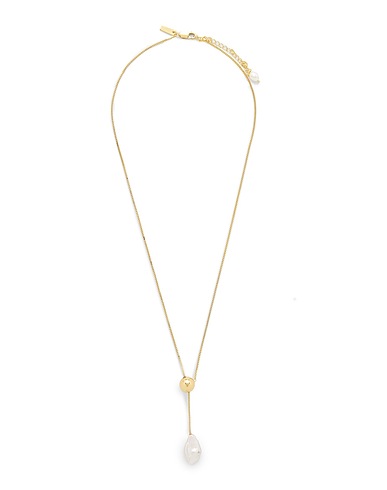 COS Collana Oro 80% Argento riciclato, 20% Perla di acqua dolce