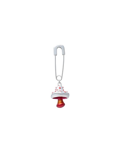 AMBUSH Earcuff e orecchino singolo Argento Metallo