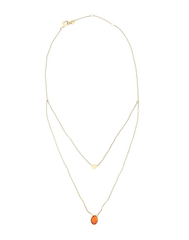 SKAGEN Necklace Gold Stainless Steel, Glass
