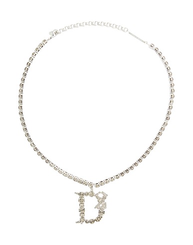 DSQUARED2 Collana Nero Metallo, Cristallo