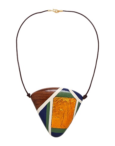 TORY BURCH Necklace Dark brown Wood
