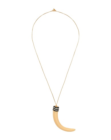 TORY BURCH Necklace Cream Metal, Plastic