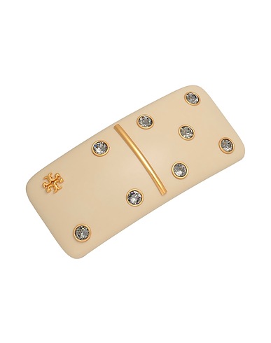 TORY BURCH Hair accessory Beige 85% Resin, 5% Brass, 5% Steel, 5% Glass
