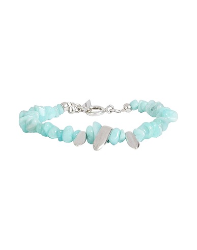 ISABEL MARANT Bracelet Sky blue Stone, Brass, Tin