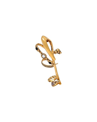 MCQUEEN Ear cuff or single earring Gold Brass, Gold, Palladium, Nickel