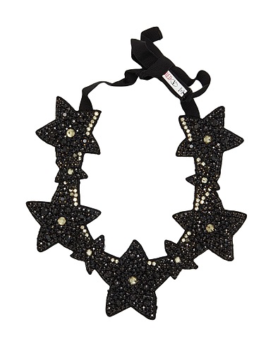 RED(V) Necklace Black Textile fibres