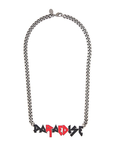 RED(V) Necklace Charcoal Metal