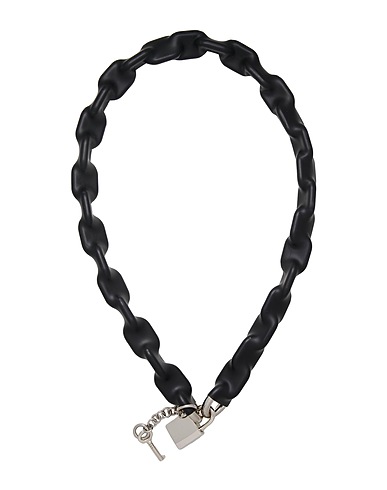 MM6 MAISON MARGIELA Necklace Black Metal, Plastic