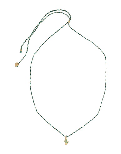 SORBET ISLAND Necklace Green Textile fibres, Metal