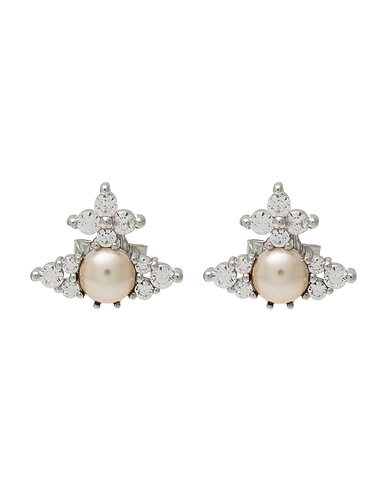 VIVIENNE WESTWOOD Серьги FEODORA EARRINGS
 Серебристый Переработанная латунь, Фианит, Стекло