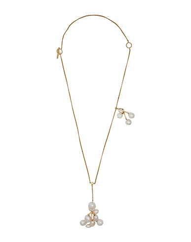 JIL SANDER Necklace Gold Brass, Freshwater Pearl