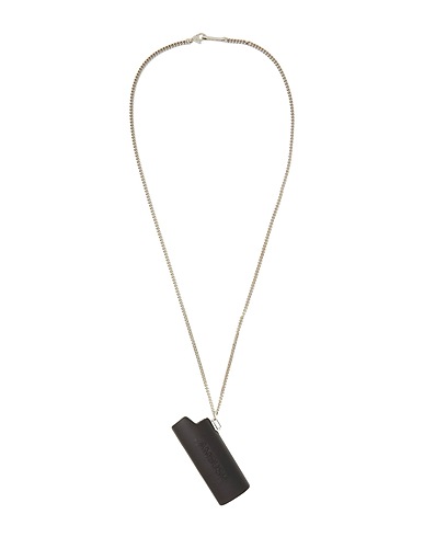 AMBUSH Necklace Black Metal, Leather