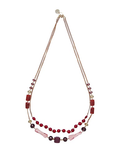 I BLUES Necklace Burgundy Metal