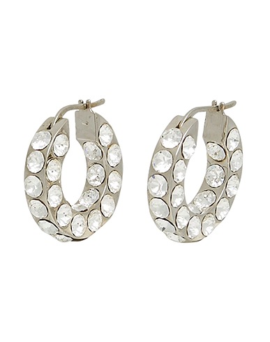 AMINA MUADDI Earrings Silver 60% Bronze, 40% Crystal