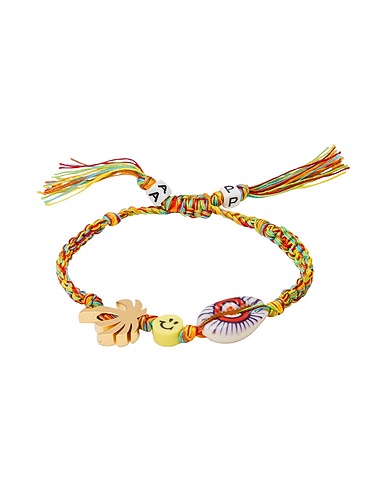 PALM ANGELS Bracciale Verde 60% Ottone, 14% Plastica, 13% Altre Fibre, 12% Cotone, 1% Gomma