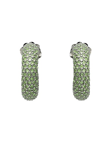 AMINA MUADDI Earrings Light green Metal