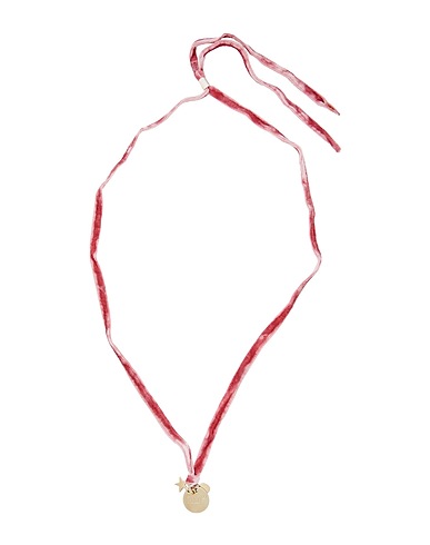 RED(V) Necklace Antique rose Textile fibers