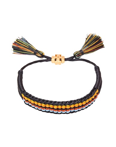 TORY BURCH Bracelet Black Textile fibres