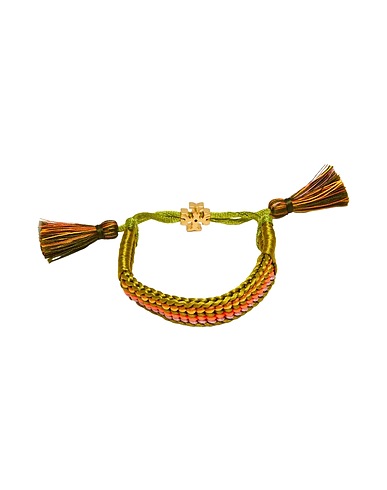 TORY BURCH Bracelet Lime green Textile fibres