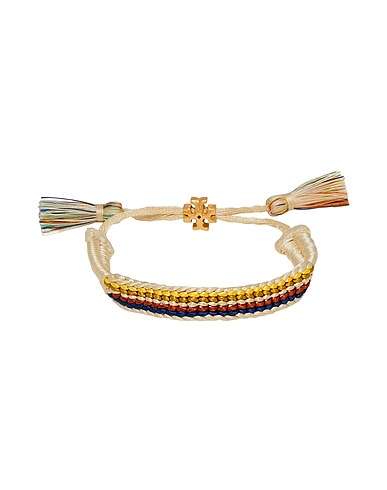 TORY BURCH Bracelet Ivory Textile fibres