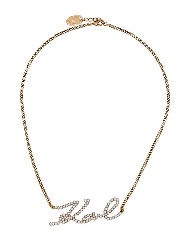 KARL LAGERFELD Necklace Gold Brass, Pearls