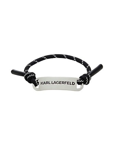 KARL LAGERFELD Bracelet Black 80% Brass, 20% PES