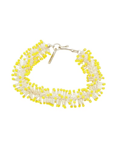 ISABEL MARANT Bracelet Yellow 70% Glass, 20% Brass, 10% Cotton