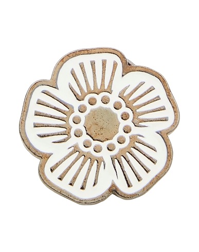 COACH Brooch White Metal