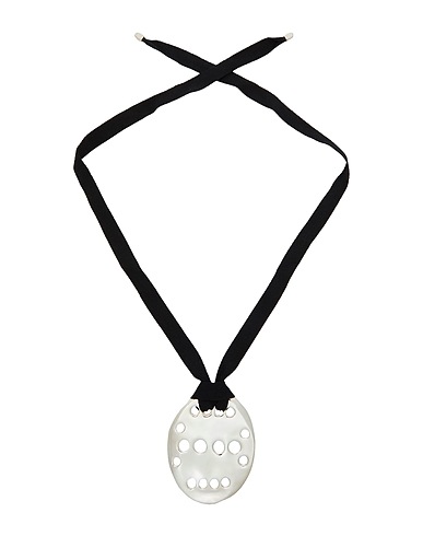 TORY BURCH Necklace Black Textile fibres