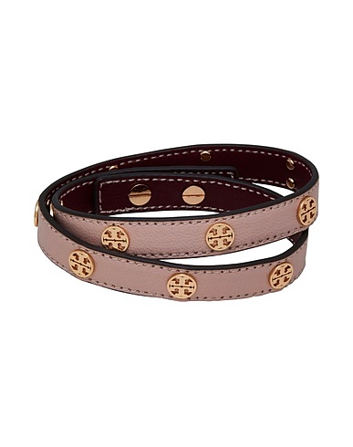 TORY BURCH Bracelet Light pink Calfskin, Brass