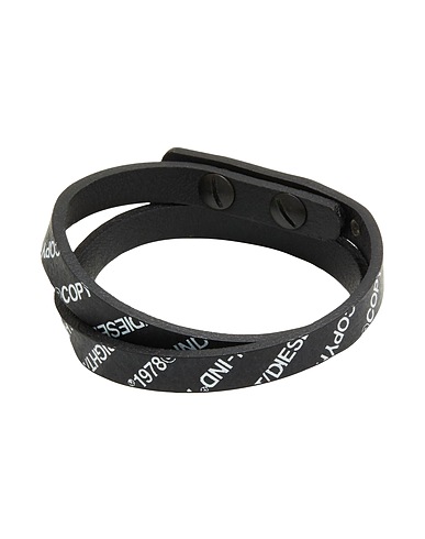 DIESEL Bracelet Black Leather