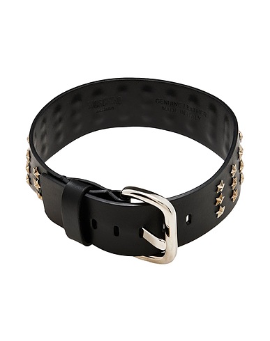 MOSCHINO Necklace Black Leather
