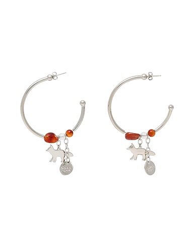 MAISON KITSUNÉ Earrings Silver Brass