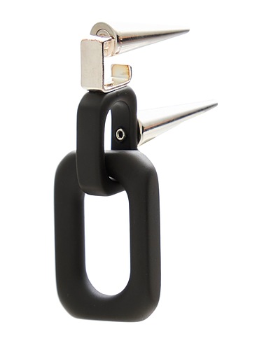 INNERRAUM Ear cuff or single earring Black 925/1000 Silver, PMMA (Polymethyl methacrylate)