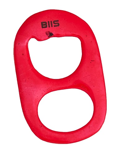 BIIS Ciondolo Rosso Metallo