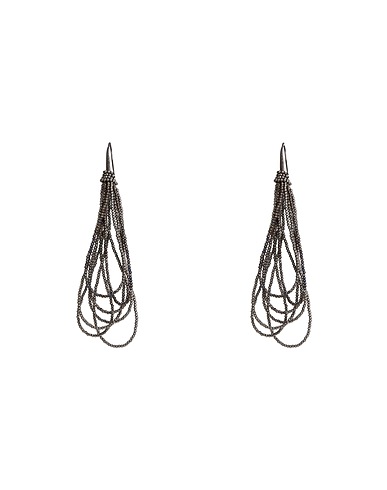 BRUNELLO CUCINELLI Earrings Charcoal 925/1000 Silver