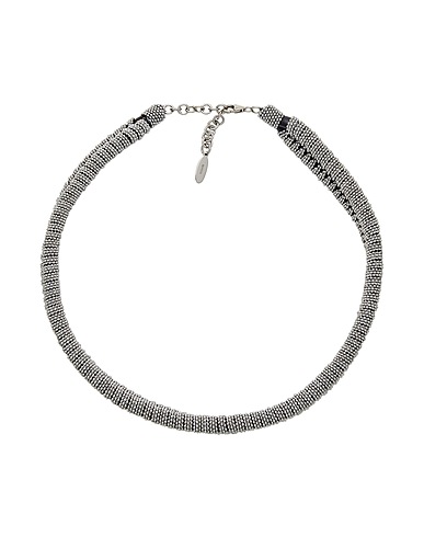 BRUNELLO CUCINELLI Necklace Grey Metal