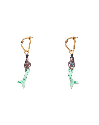 MARNI Earrings Sky blue Metal