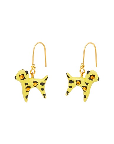 MARNI Earrings Yellow 90% Brass, 10% Crystal