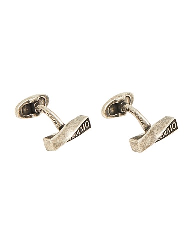 FERRAGAMO Cufflinks and Tie Clips Gunmetal 100% Brass