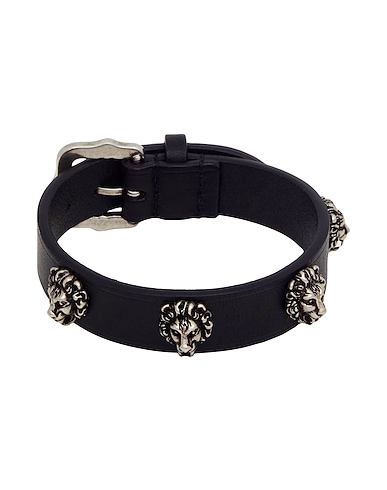 GUCCI Bracelet Black Leather